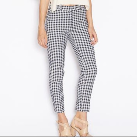 Topshop Pants - NWOT Topshop plaid gingham checked cigarette pants